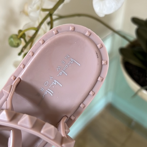 Nicole Miller Studded Rubber Sandals - Picture 8 of 9